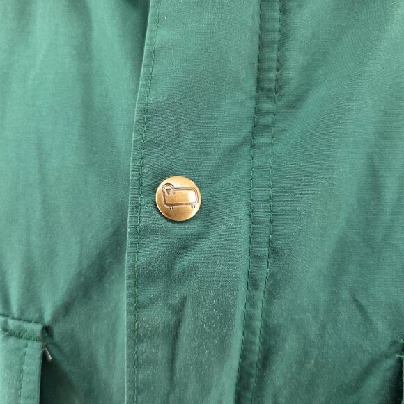 Vintage Woolrich Jacket Mens Green Parka Rain Coat Chore Hooded Large - Picture 6 of 13